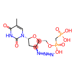 Thymidine,3'-azido-3'-deoxy-, 5'-[hydrogen (phosphonomethyl)phosphonate] (9CI)