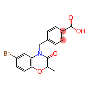 Benzoic acid, 4-[(6-bromo-2,3-dihydro-2-methyl-3-oxo-4H-1,4-benzoxazin-4-yl)methyl]-