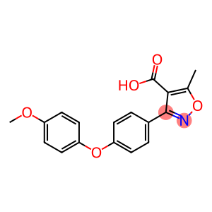 3-[4-(4-methoxyphenoxy)phenyl]-5-methyl-1,2-oxazole-4-carboxylic acid