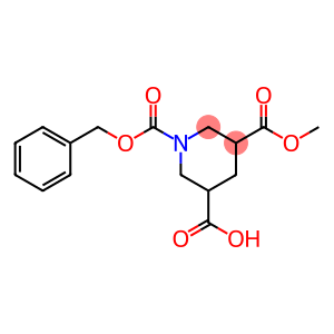 1-(benzyloxycarbonyl)-5-(methoxycarbonyl)piperidine-3-carboxylic acid