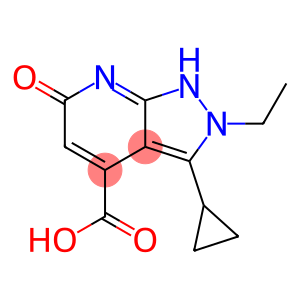 3-cyclopropyl-2-ethyl-6-oxo-2H,6H,7H-pyrazolo[3,4-b]pyridine-4-carboxylic acid