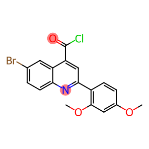 6-bromo-2-(2,4-dimethoxyphenyl)quinoline-4-carbonyl chloride