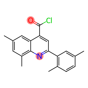 2-(2,5-dimethylphenyl)-6,8-dimethylquinoline-4-carbonyl chloride