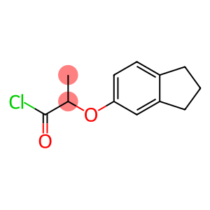 2-(2,3-dihydro-1H-inden-5-yloxy)propanoyl chloride