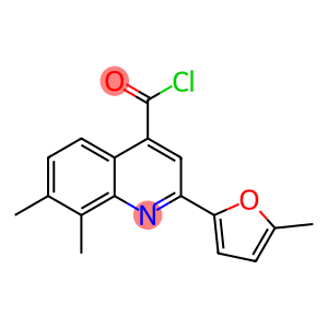 7,8-dimethyl-2-(5-methyl-2-furyl)quinoline-4-carbonyl chloride