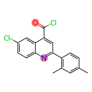 6-chloro-2-(2,4-dimethylphenyl)quinoline-4-carbonyl chloride
