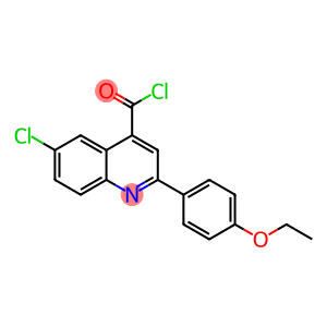 4-quinolinecarbonyl chloride, 6-chloro-2-(4-ethoxyphenyl)-