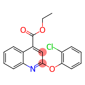 4-quinolinecarboxylic acid, 2-(2-chlorophenoxy)-, ethyl es