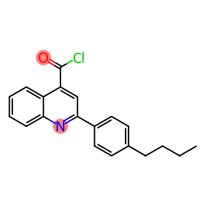 4-quinolinecarbonyl chloride, 2-(4-butylphenyl)-