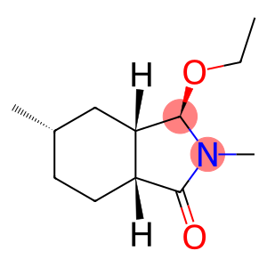 1H-Isoindol-1-one,3-ethoxyoctahydro-2,5-dimethyl-,(3alpha,3aalpha,5bta,7aalpha)-(9CI)