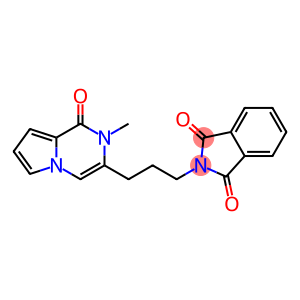 1H-Isoindole-1,3(2H)-dione,2-[3-(1,2-dihydro-2-methyl-1-oxopyrrolo[1,2-a]pyrazin-3-yl)propyl]-