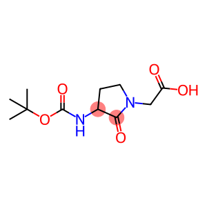 2-[3-(Boc-amino)-2-oxopyrrolidin-1-yl]acetic acid