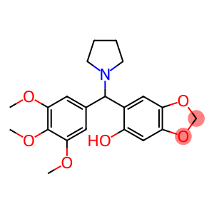 1,3-Benzodioxol-5-ol,6-[1-pyrrolidinyl(3,4,5-trimethoxyphenyl)methyl]-