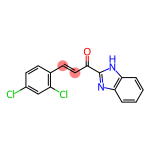 1-(1H-benzimidazol-2-yl)-3-(2,4-dichlorophenyl)-2-propen-1-one