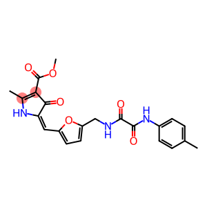 methyl 2-methyl-4-oxo-5-{[5-({[oxo(4-toluidino)acetyl]amino}methyl)-2-furyl]methylene}-4,5-dihydro-1H-pyrrole-3-carboxylate