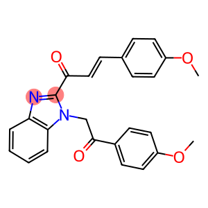 3-(4-methoxyphenyl)-1-{1-[2-(4-methoxyphenyl)-2-oxoethyl]-1H-benzimidazol-2-yl}-2-propen-1-one