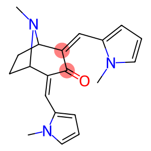 8-methyl-2,4-bis[(1-methyl-1H-pyrrol-2-yl)methylene]-8-azabicyclo[3.2.1]octan-3-one