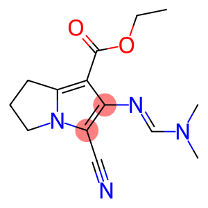 ethyl 5-cyano-6-{[(dimethylamino)methylene]amino}-2,3-dihydro-1H-pyrrolizine-7-carboxylate