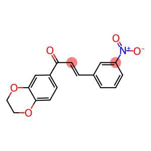 1-(2,3-dihydro-1,4-benzodioxin-6-yl)-3-{3-nitrophenyl}-2-propen-1-one