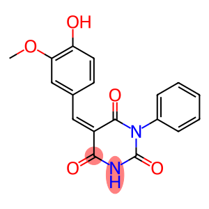 5-(4-hydroxy-3-methoxybenzylidene)-1-phenyl-2,4,6(1H,3H,5H)-pyrimidinetrione