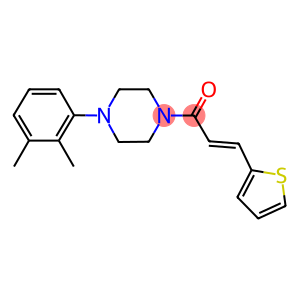 1-(2,3-dimethylphenyl)-4-[3-(2-thienyl)acryloyl]piperazine