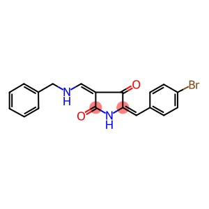 3-[(benzylamino)methylene]-5-(4-bromobenzylidene)-2,4-pyrrolidinedione