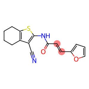 2-Propenamide, N-(3-cyano-4,5,6,7-tetrahydrobenzo[b]thien-2-yl)-3-(2-furanyl)-, (2E)-