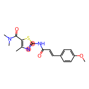 2-{[3-(4-methoxyphenyl)acryloyl]amino}-N,N,4-trimethyl-1,3-thiazole-5-carboxamide