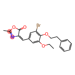 4-[3-bromo-5-ethoxy-4-(2-phenylethoxy)benzylidene]-2-methyl-1,3-oxazol-5(4H)-one