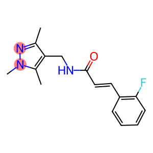 3-(2-fluorophenyl)-N-[(1,3,5-trimethyl-1H-pyrazol-4-yl)methyl]acrylamide