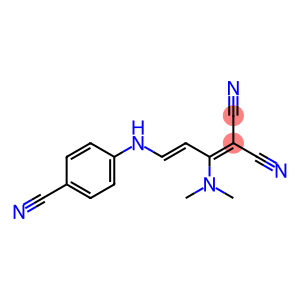 2-[3-(4-CYANOANILINO)-1-(DIMETHYLAMINO)-2-PROPENYLIDENE]MALONONITRILE