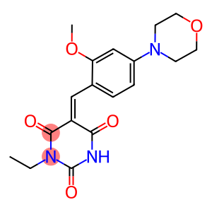 1-ethyl-5-[2-methoxy-4-(4-morpholinyl)benzylidene]-2,4,6(1H,3H,5H)-pyrimidinetrione