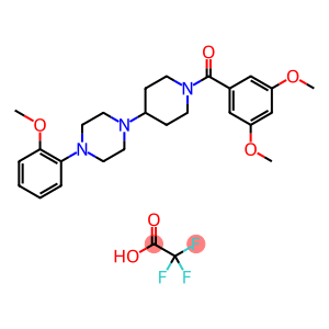 (3,5-Dimethoxyphenyl)(4-(4-(2-methoxyphenyl)piperazin-1-yl)piperidin-1-yl)methanone 2,2,2-trifluoroacetate