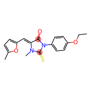 3-(4-ethoxyphenyl)-1-methyl-5-[(5-methyl-2-furyl)methylene]-2-thioxoimidazolidin-4-one