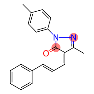 5-methyl-2-(4-methylphenyl)-4-(3-phenyl-2-propenylidene)-2,4-dihydro-3H-pyrazol-3-one