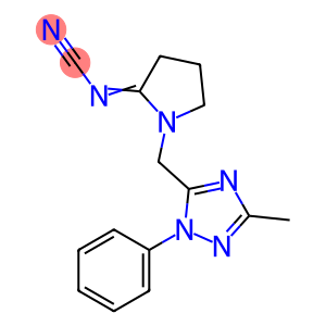 1-[(3-methyl-1-phenyl-1H-1,2,4-triazol-5-yl)methyl]-2-pyrrolidinylidenecyanamide