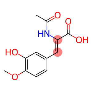 2-Propenoic acid, 2-(acetylamino)-3-(3-hydroxy-4-methoxyphenyl)-, (Z)- (9CI)