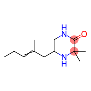 2-Piperazinone, 3,3-dimethyl-5-(2-methyl-2-penten-1-yl)-