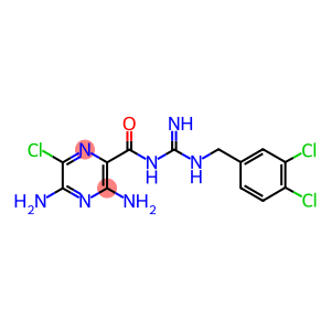 3,5-Diamino-6-chloro-N-[[(3,4-dichlorophenyl)methylamino](imino)methyl]-2-pyrazinecarboxamide
