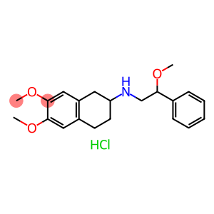 2-Naphthalenamine, 1,2,3,4-tetrahydro-6,7-dimethoxy-N-(2-methoxy-2-phenylethyl)-, hydrochloride (1:1)