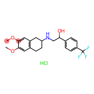 Benzenemethanol, α-[[(1,2,3,4-tetrahydro-6,7-dimethoxy-2-naphthalenyl)amino]methyl]-4-(trifluoromethyl)-, hydrochloride (1:1)
