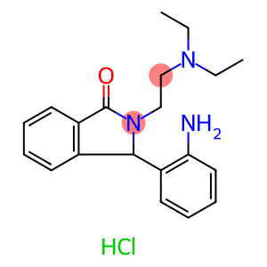 1H-Isoindol-1-one, 3-(2-aminophenyl)-2-[2-(diethylamino)ethyl]-2,3-dihydro-, hydrochloride (1:2)