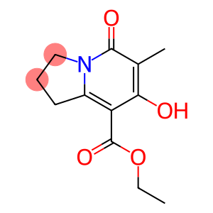 8-Indolizinecarboxylic acid, 1,2,3,5-tetrahydro-7-hydroxy-6-methyl-5-oxo-, ethyl ester