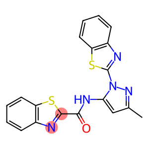 2-Benzothiazolecarboxamide, N-[1-(2-benzothiazolyl)-3-methyl-1H-pyrazol-5-yl]-