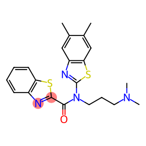 2-Benzothiazolecarboxamide, N-[3-(dimethylamino)propyl]-N-(5,6-dimethyl-2-benzothiazolyl)-