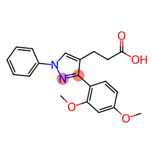 3-[3-(2,4-dimethoxyphenyl)-1-phenyl-1H-pyrazol-4-yl]propanoic acid