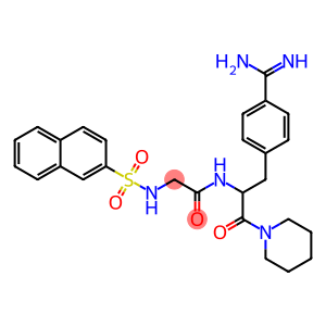 rac-1-[(R*)-N-[N-(2-Naphtylsulfonyl)glycyl]-2-[4-(aminoiminomethyl)benzyl]glycyl]piperidine