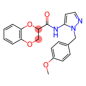 N-[1-(4-methoxybenzyl)-1H-pyrazol-5-yl]-2,3-dihydro-1,4-benzodioxine-2-carboxamide