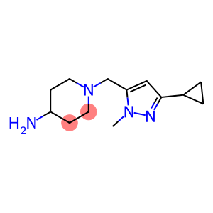 1-[(3-cyclopropyl-1-methyl-1H-pyrazol-5-yl)methyl]piperidin-4-amine