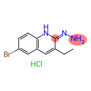 6-Bromo-3-ethyl-2-hydrazinoquinoline hydrochloride